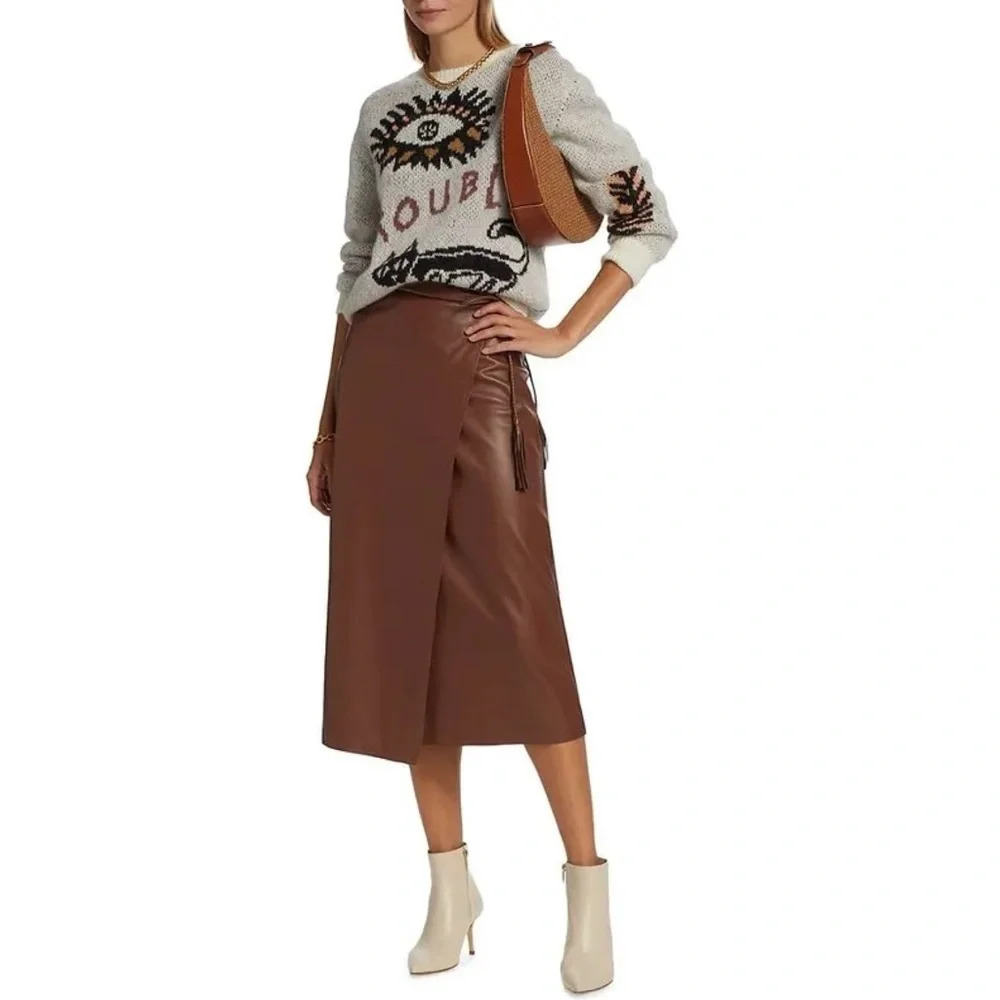 NWT - MOTHER The Jumper Printed Alpaca Crewneck Sweater - Picture 16 of 16